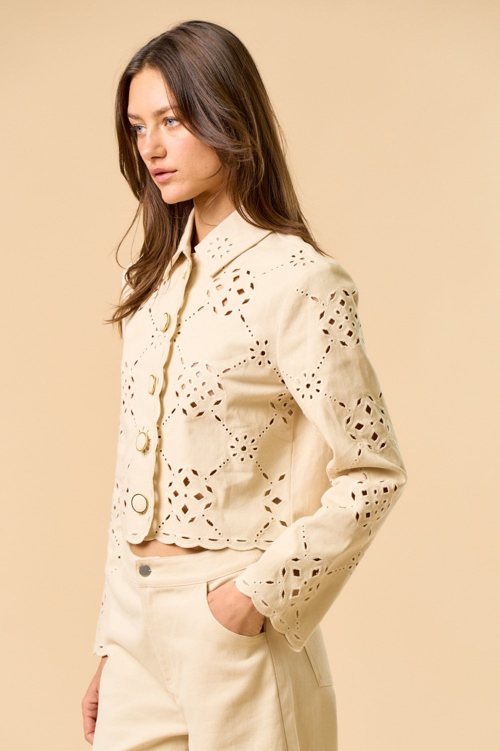 Motif Long Sleeve Top