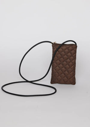 Fall Phone Bag Dark Brown