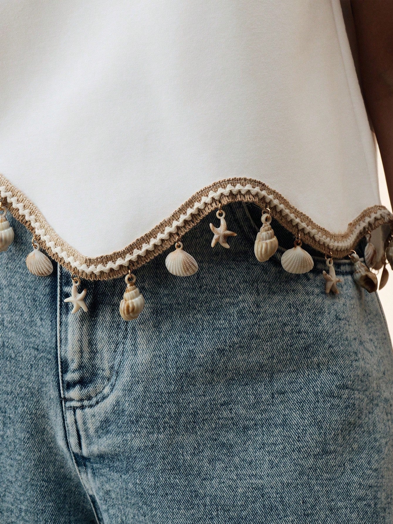 Shell Tassel Shirt