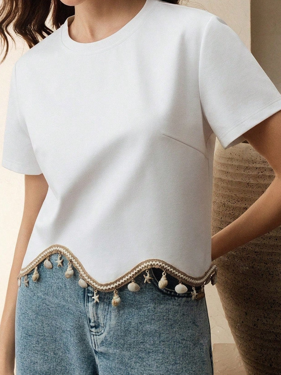 Shell Tassel Shirt