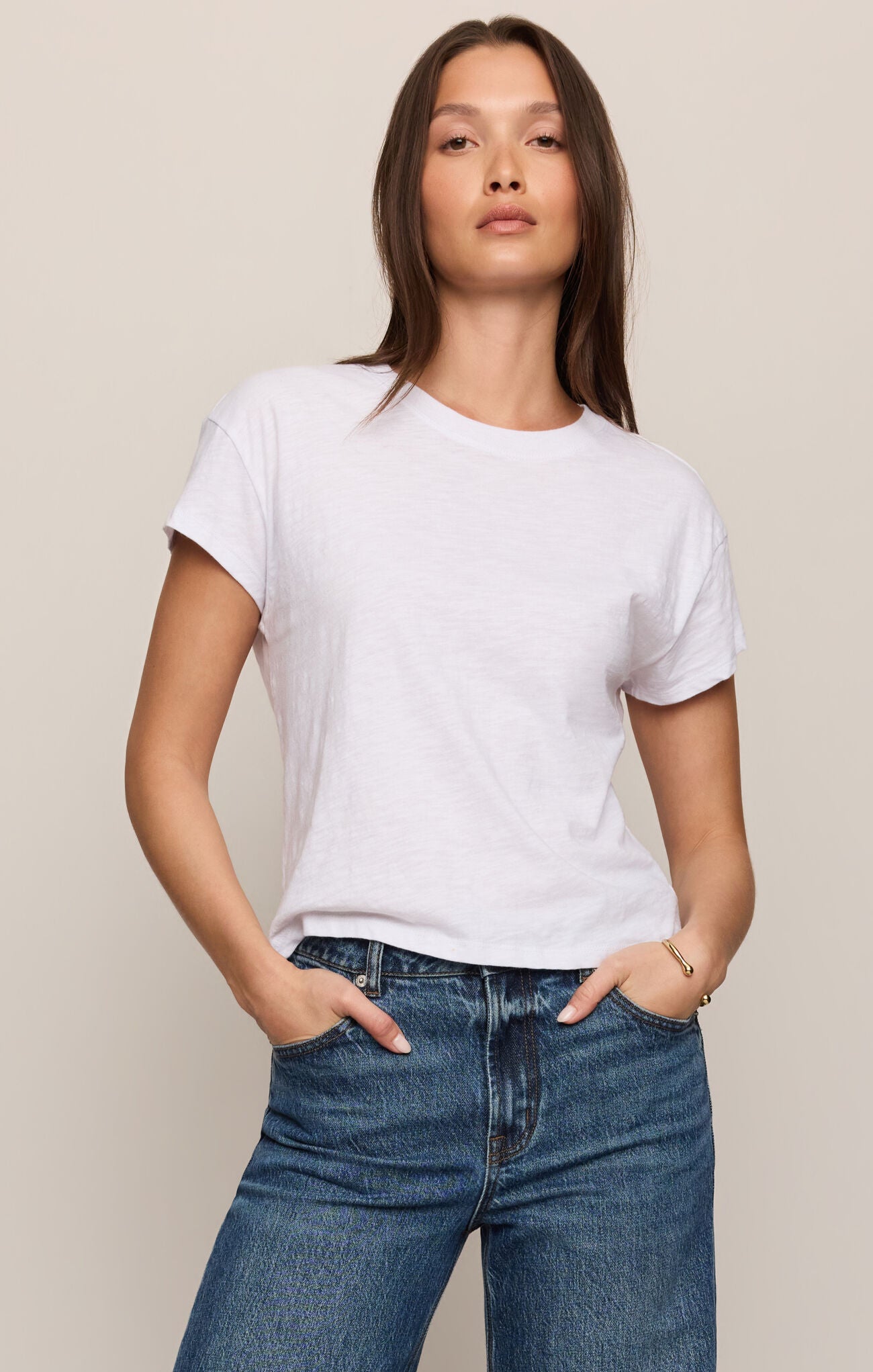 Modern Slub Tee White
