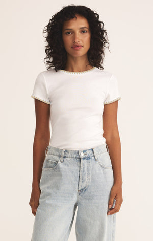 Cassis White Tee