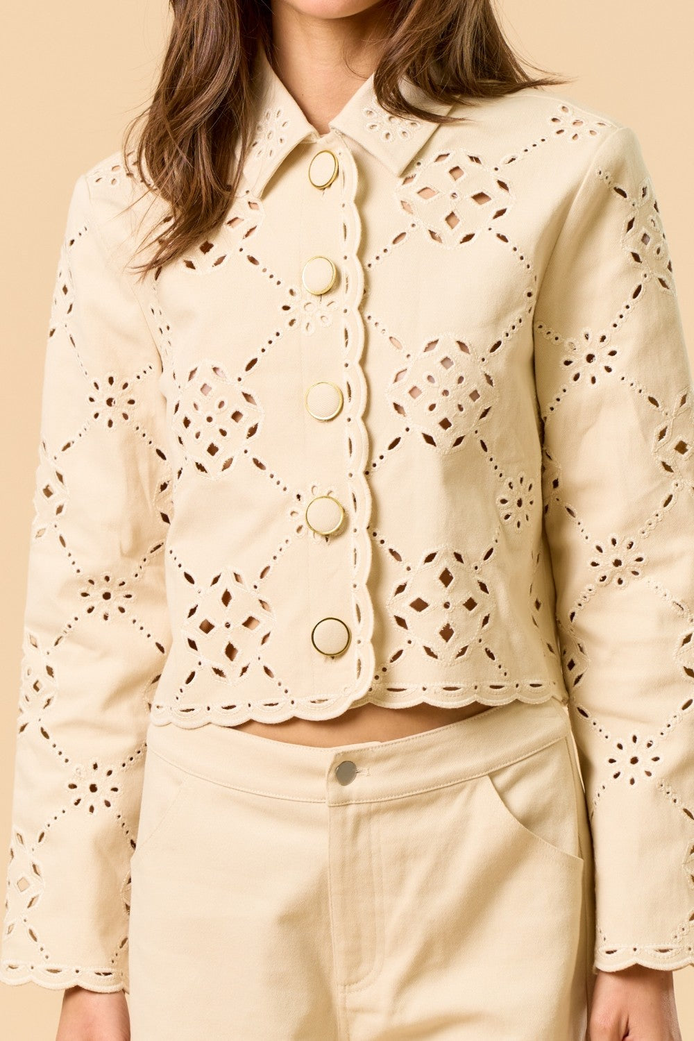 Motif Long Sleeve Top