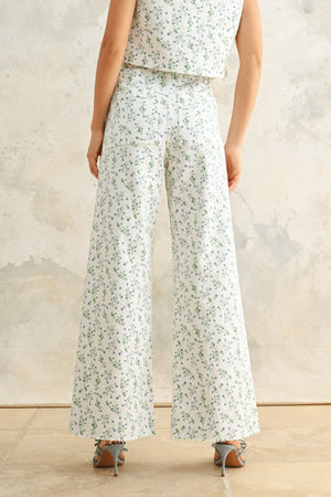 Floral Print Stretch Pant