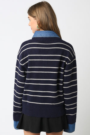 Sofia Stripe Knit Top