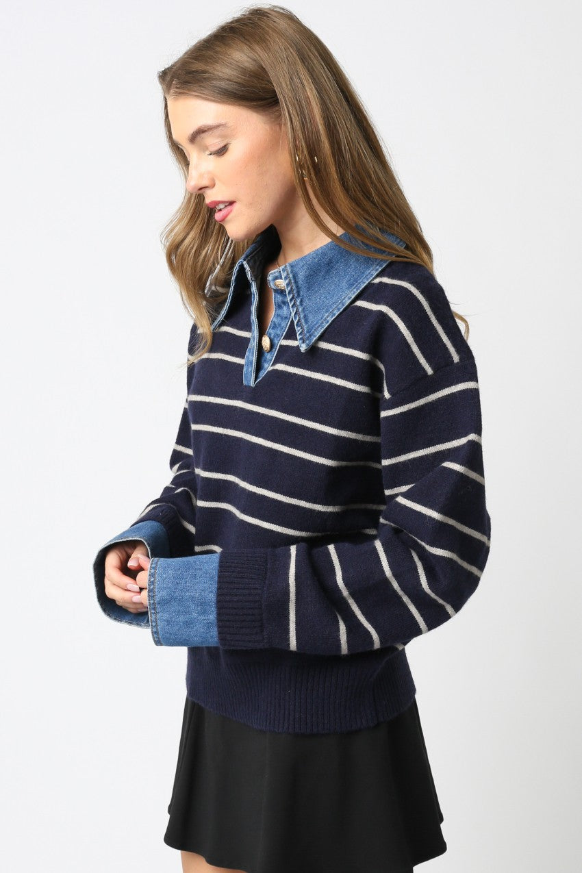 Sofia Stripe Knit Top