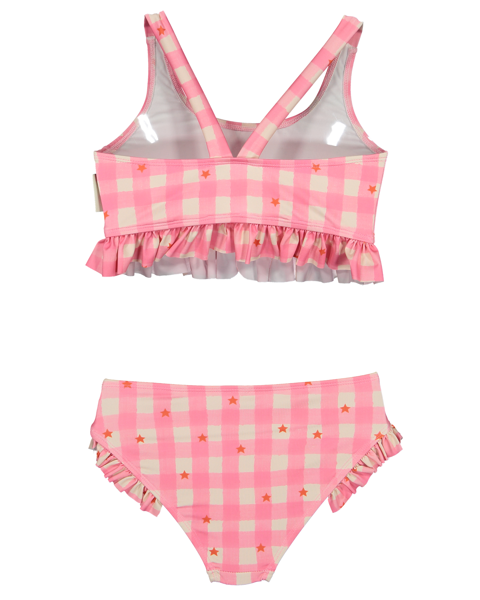 Gingham stars bikini set