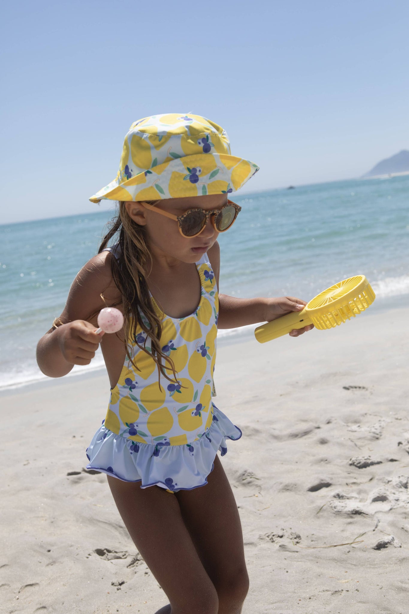 Lemonberry ruffle swimsuit: 4Y