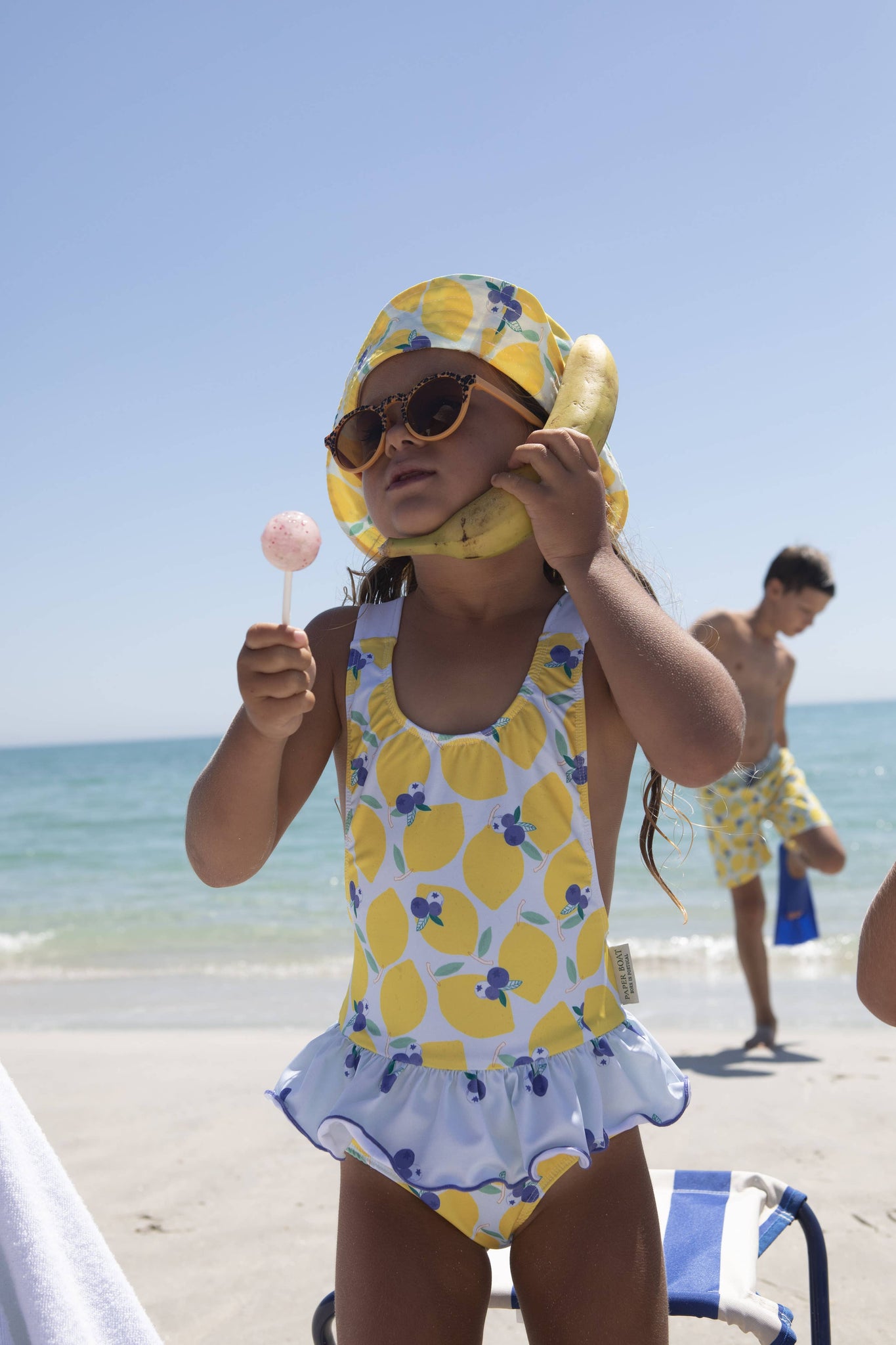 Lemonberry ruffle swimsuit
