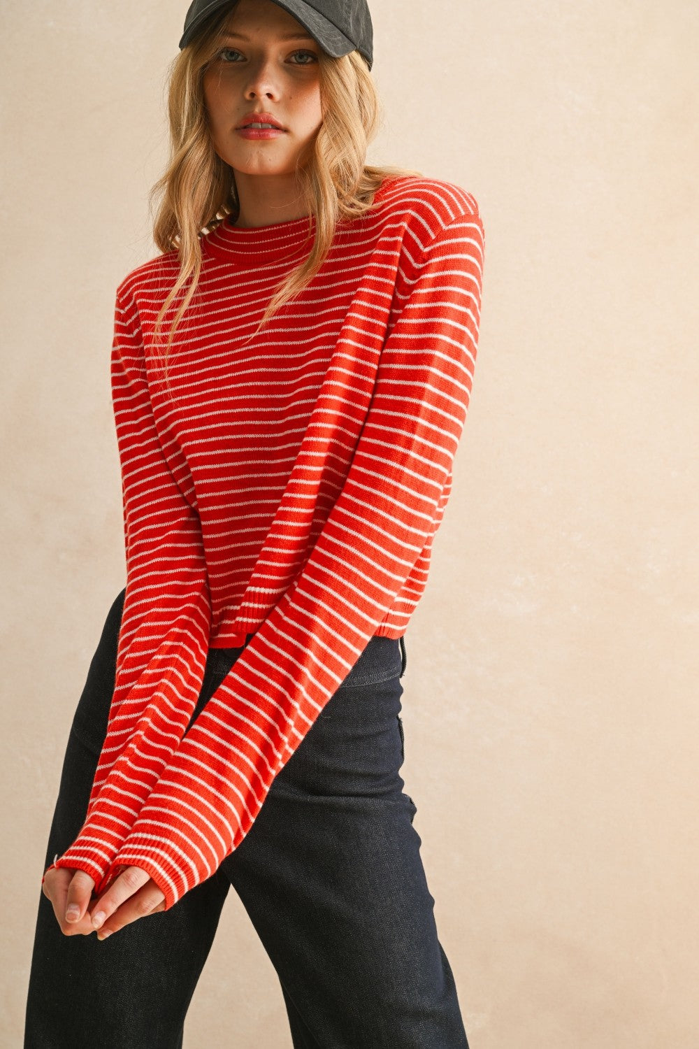 Striped Sweater Top