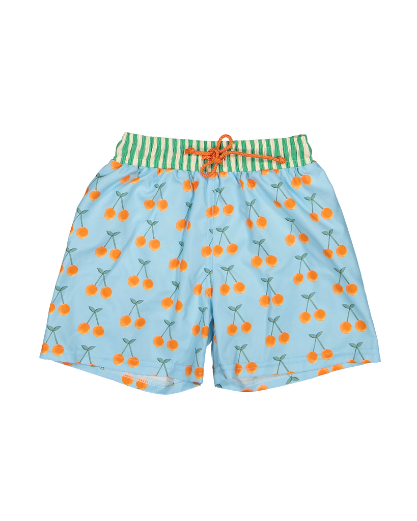 Cherry pop classic swim shorts: 6Y