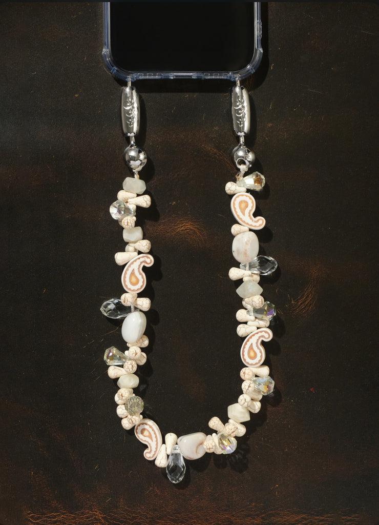 Crystal Paisley Wristlet