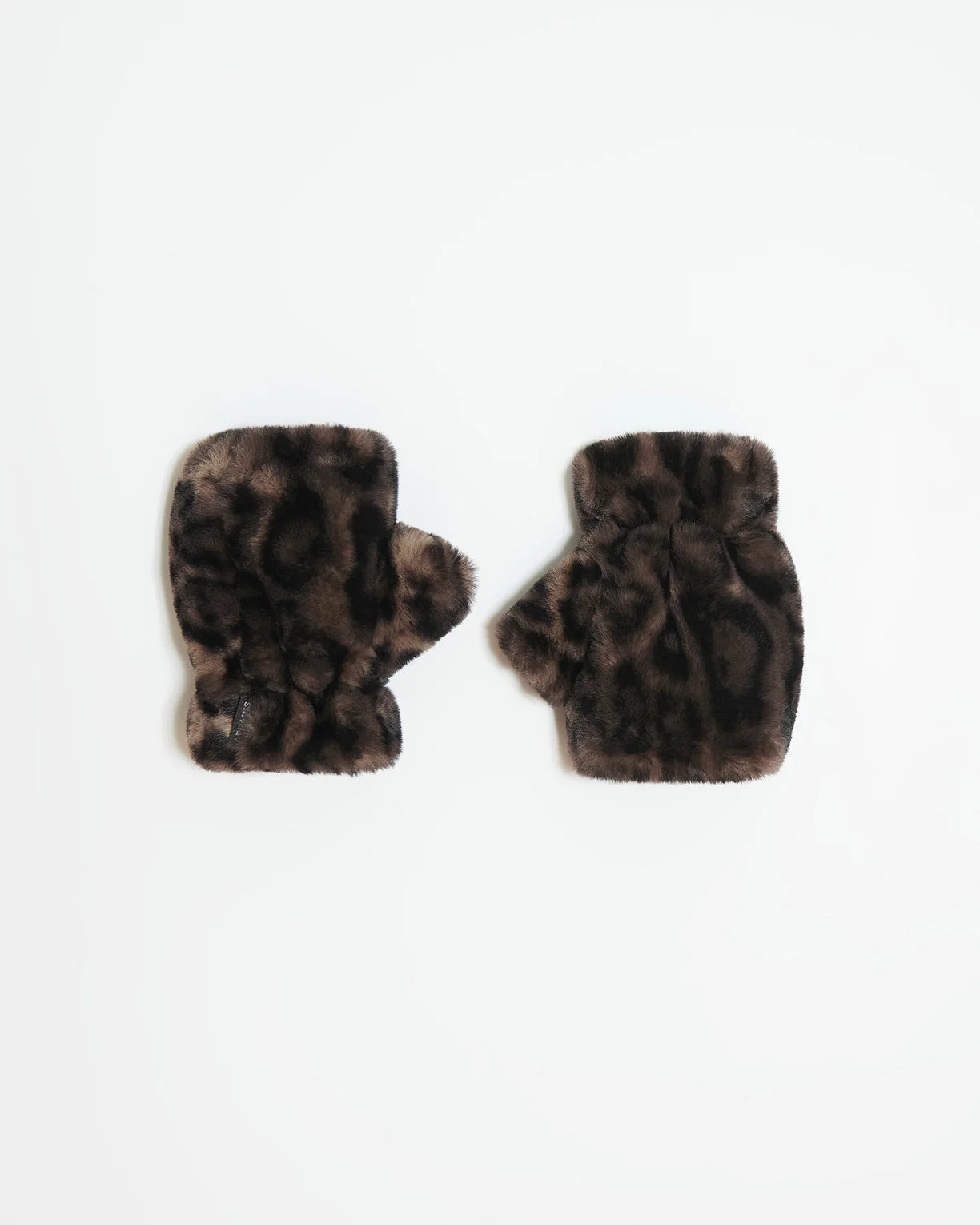 Ariel Fingerless Gloves Dark Leopard