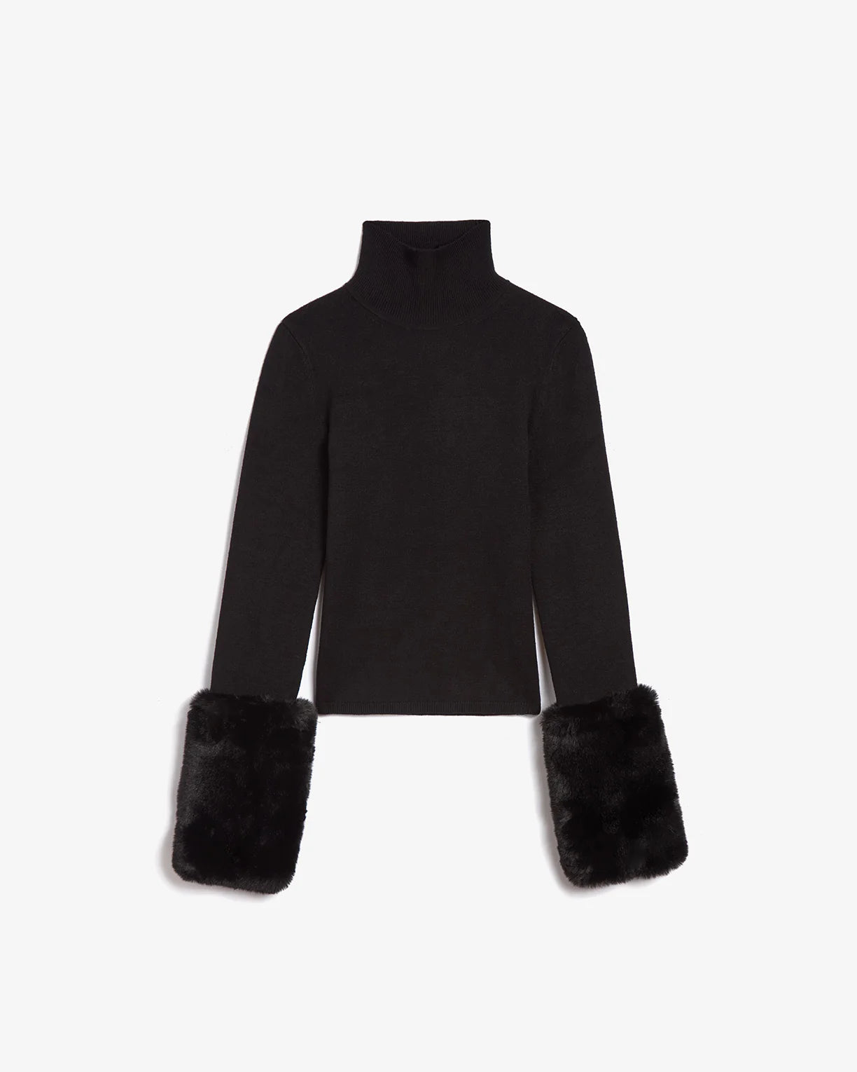 Aspen Cuff Turtleneck Noir