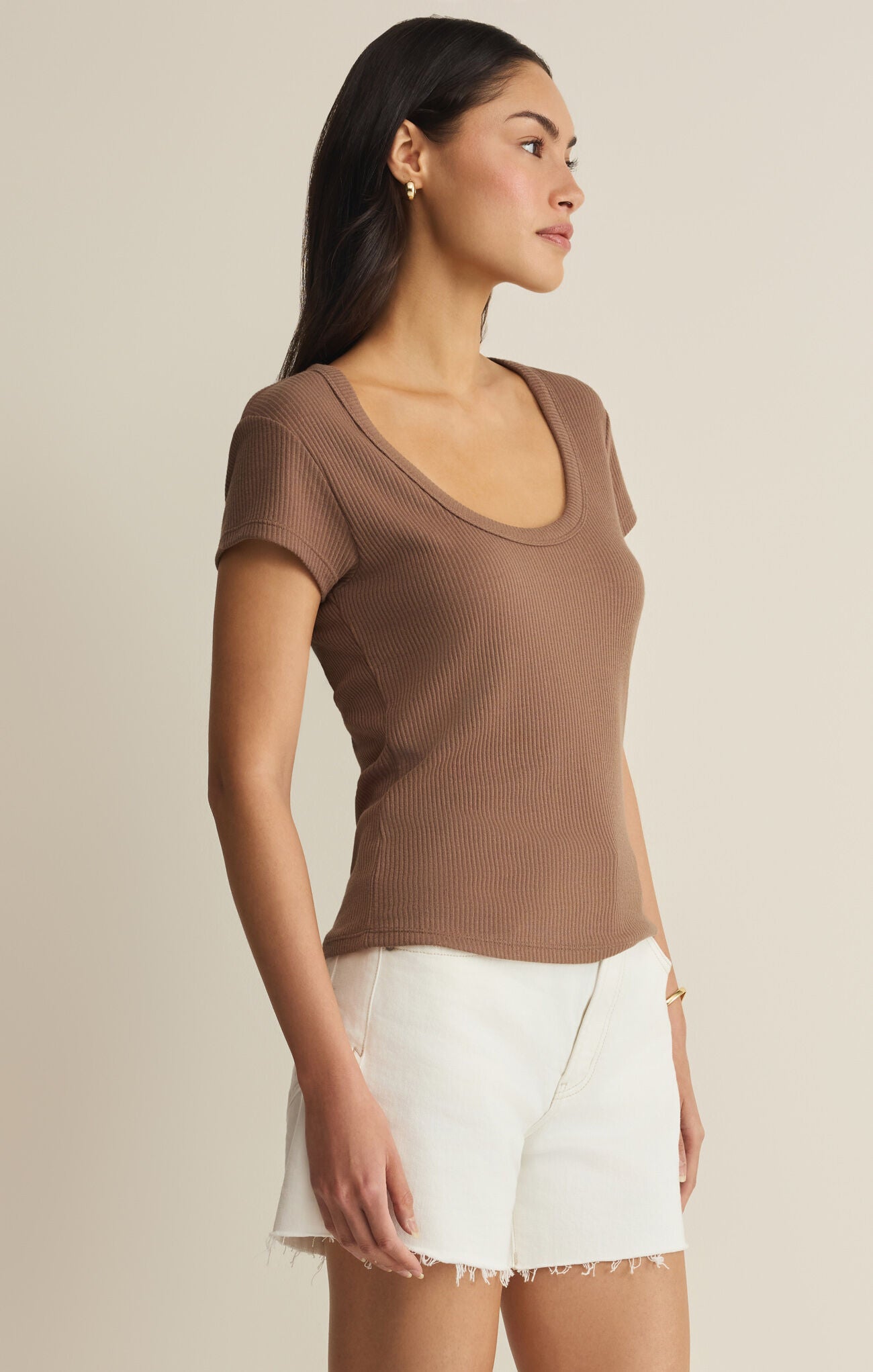 Leisurely Tee Brown