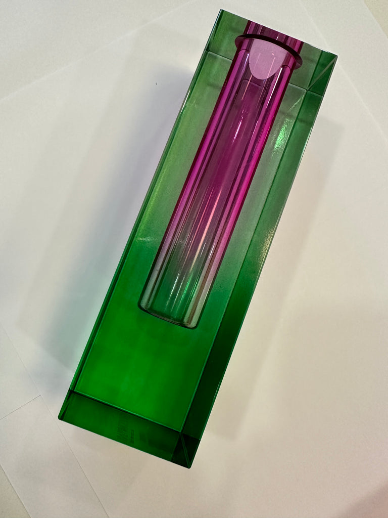 Lucite Vase Purple