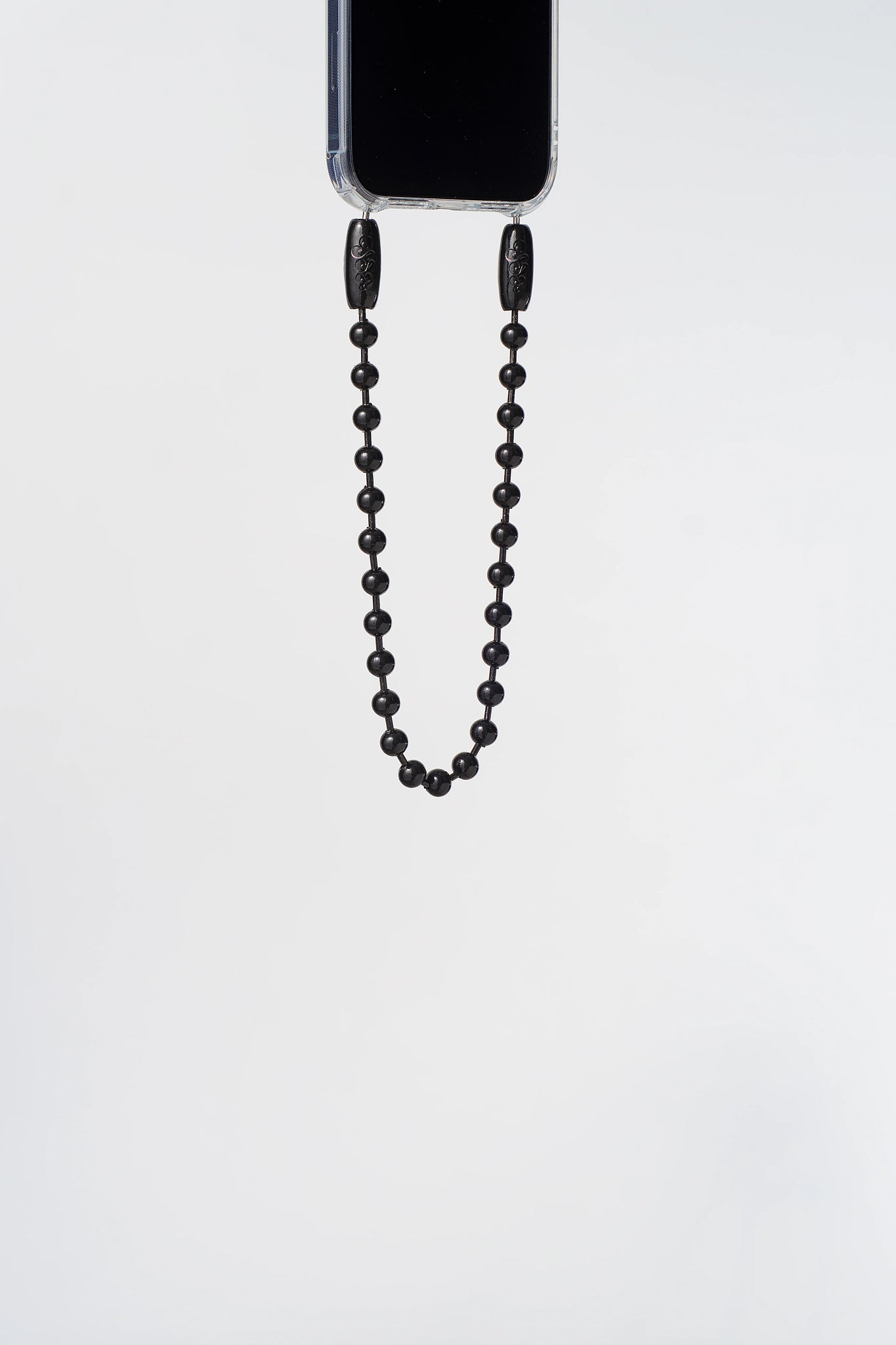 Black Ballchain Wristlet