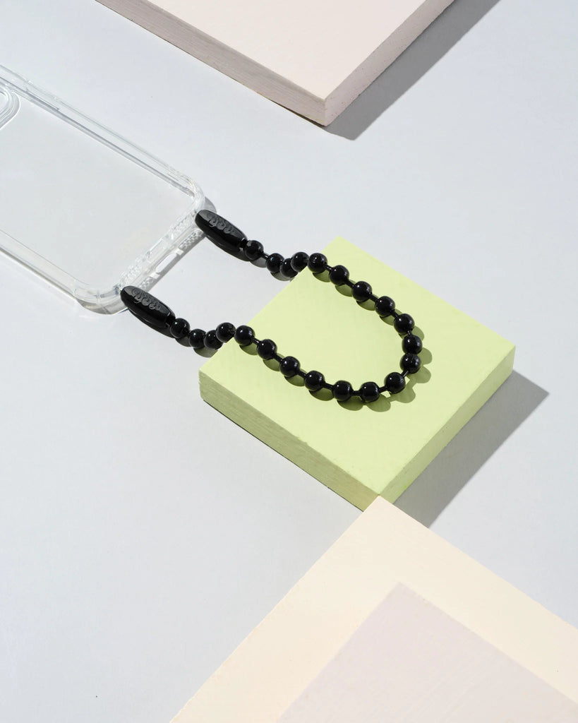 Black Ballchain Wristlet