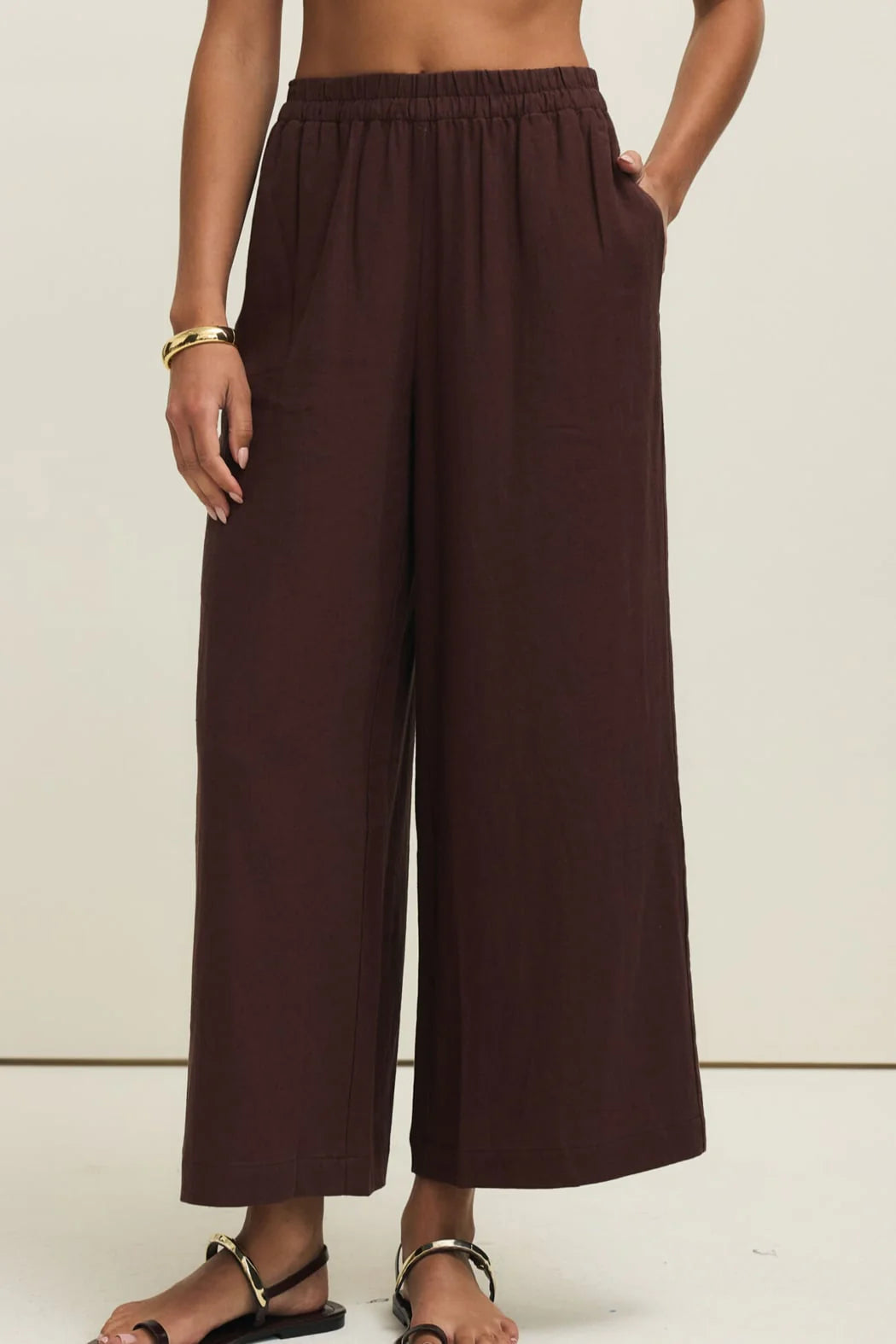 Sloane Linen Set Chocolate Cherry