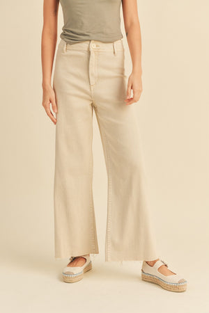 Straight Wide Leg Denim Pant