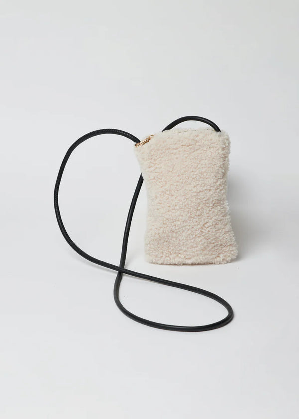 Fall Phone Bag Ivory Sherpa