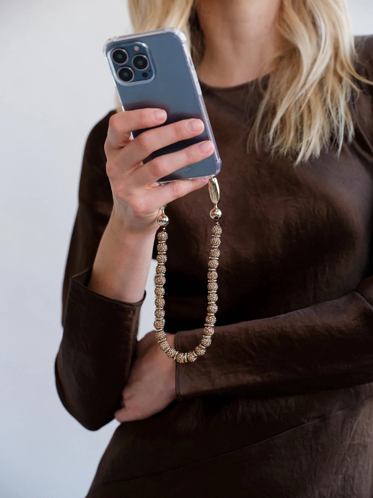 Linked Pave Wristlet Gold