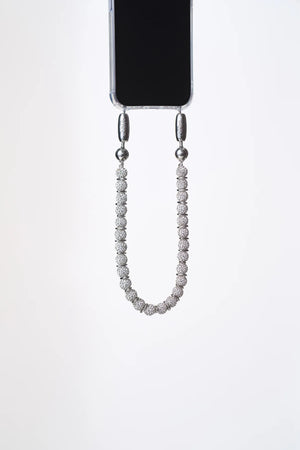 Linked Pave Wristlet Silver