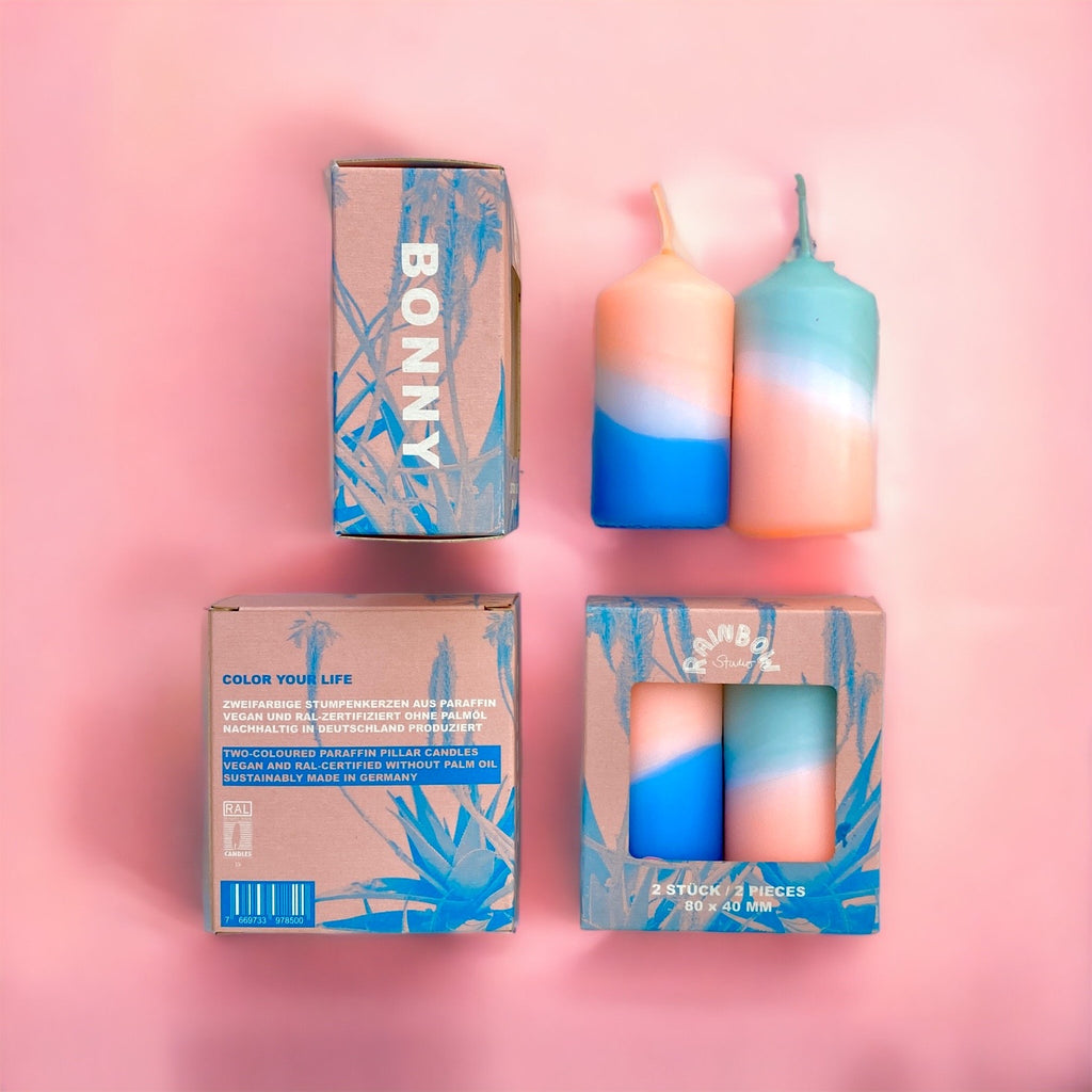 Neon Pillar Candle Bonny