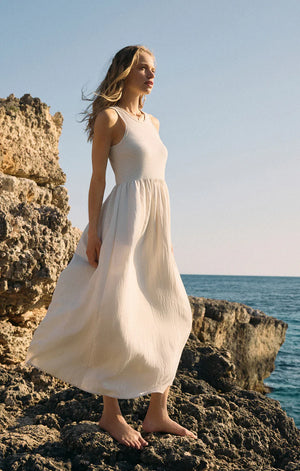 Charlotte Rib Midi Dress