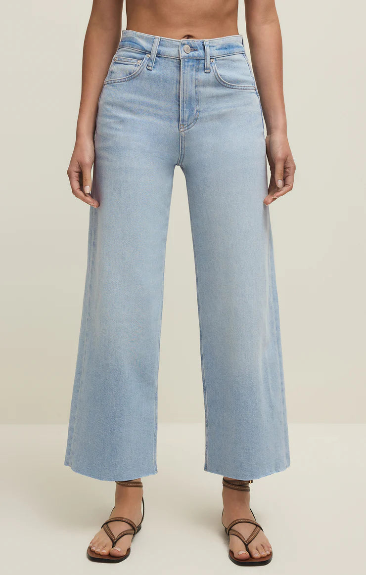 Nova High Rise Denim Crop