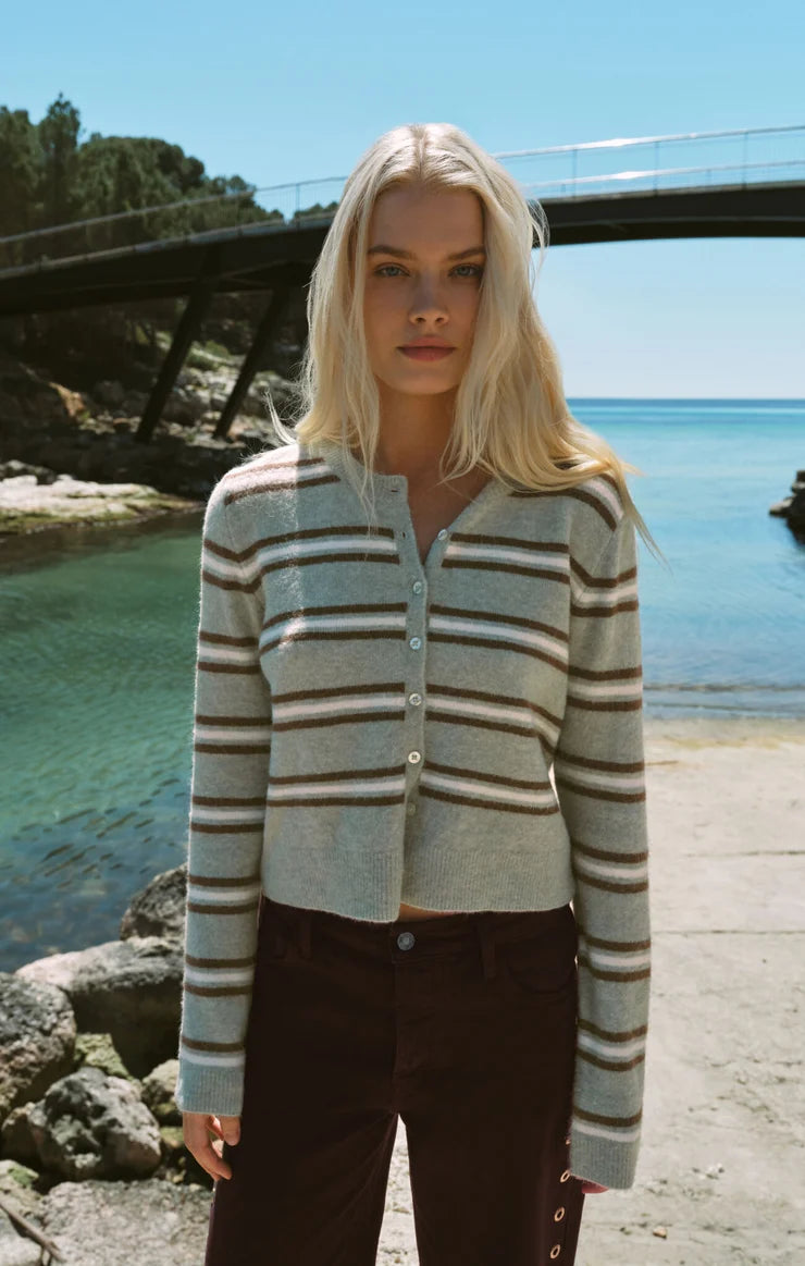 Medina Cozy Stripe Cardigan