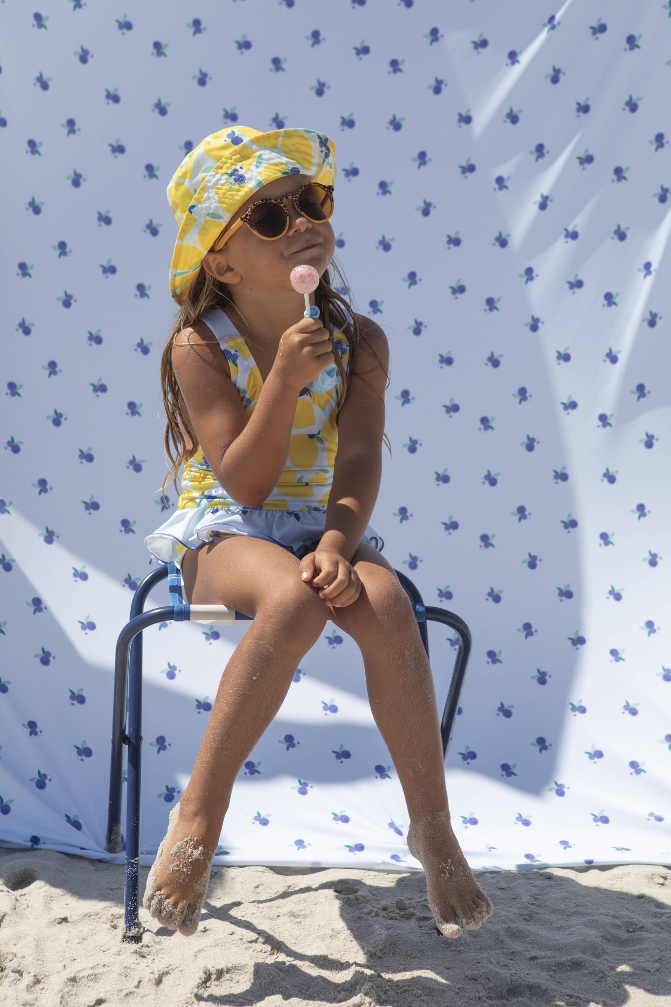 Lemonberry ruffle swimsuit: 6Y