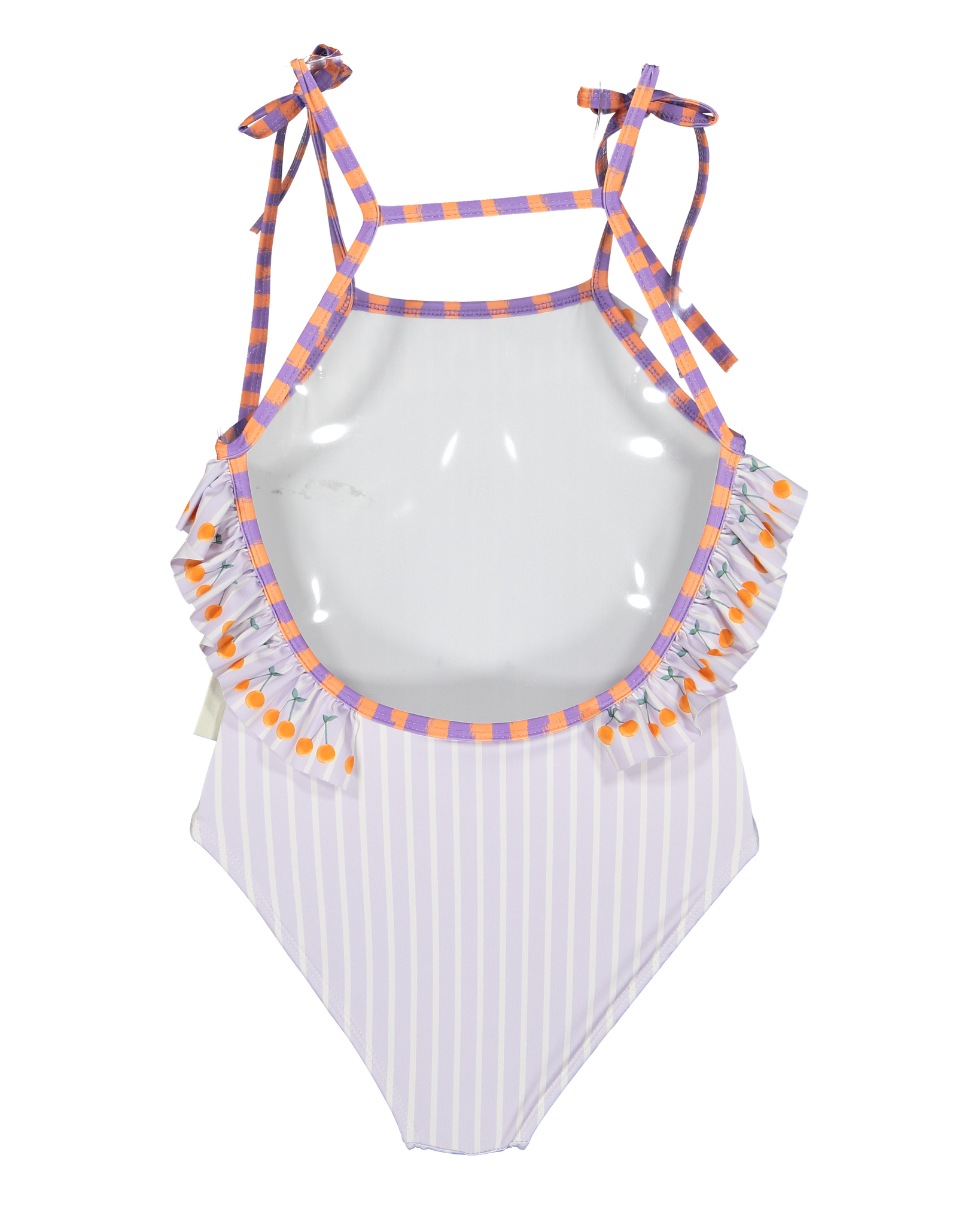 Lavander cherry swimsuit: 4Y