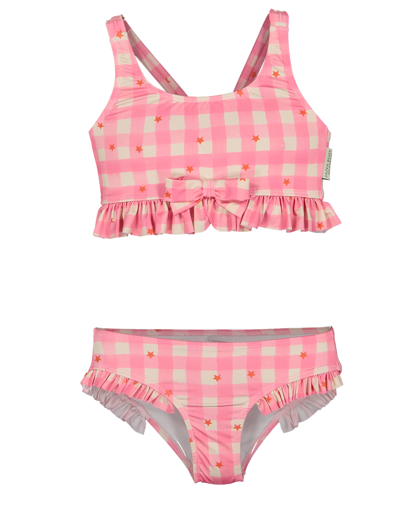 Gingham stars bikini set
