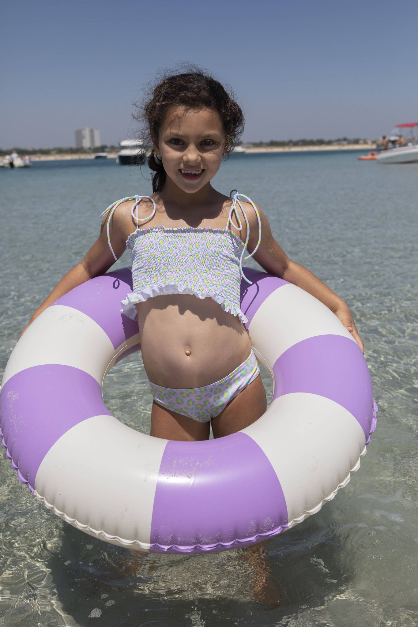 Candy animal dots smocked set