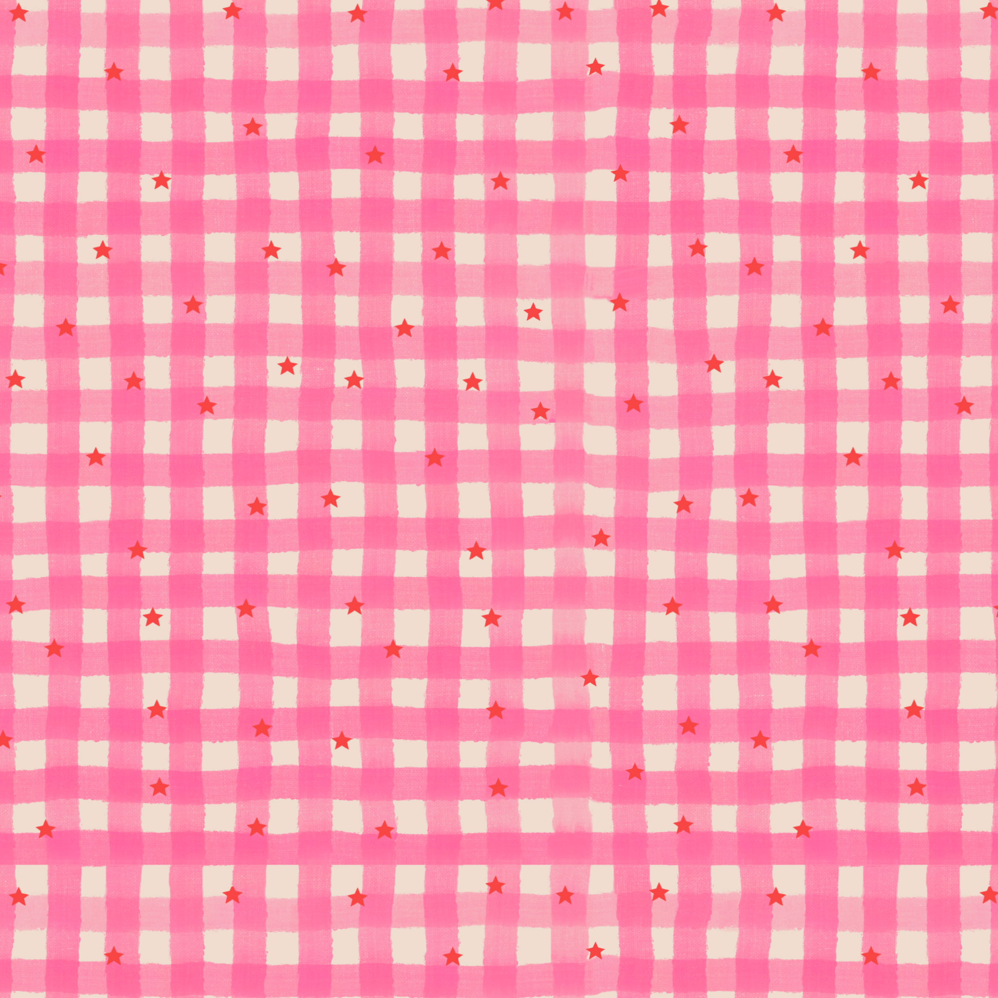 Gingham stars bikini set