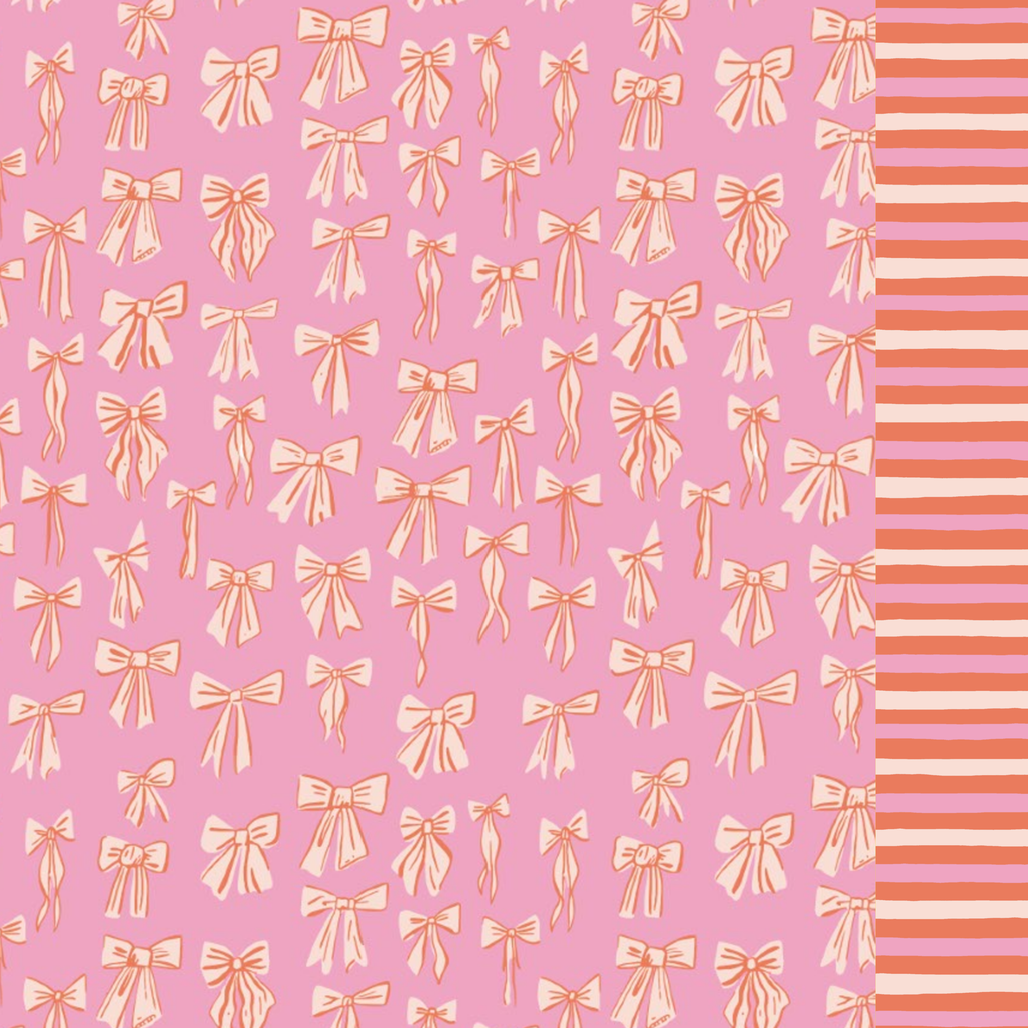 Beach stripes and bows swimsuit: 6Y