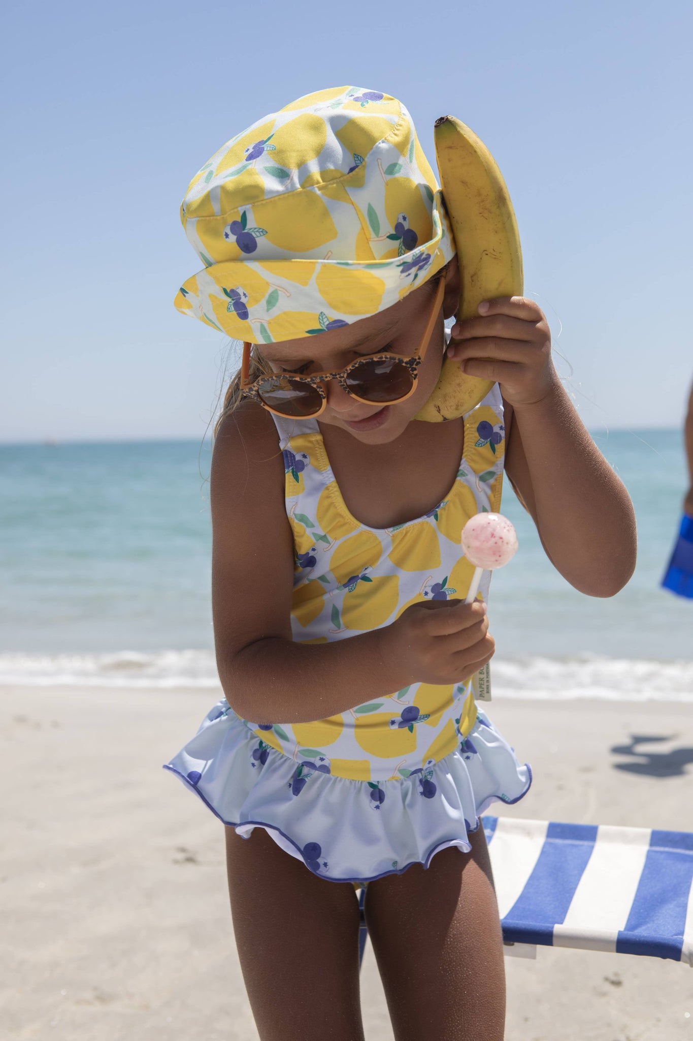 Lemonberry ruffle swimsuit: 8Y