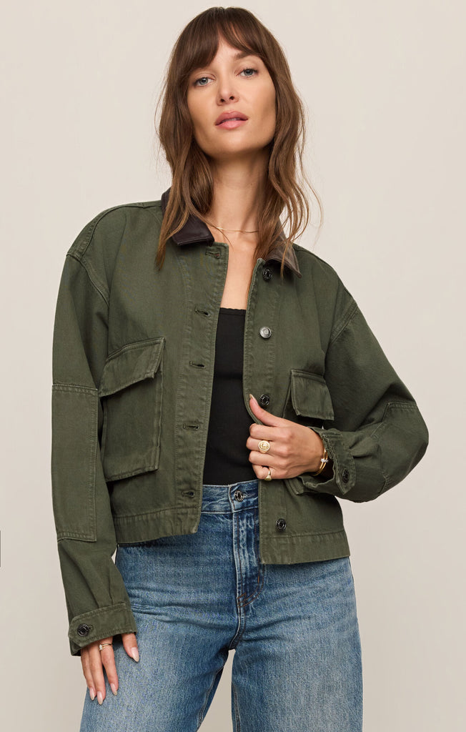 Rey Cropped Chore Jacket