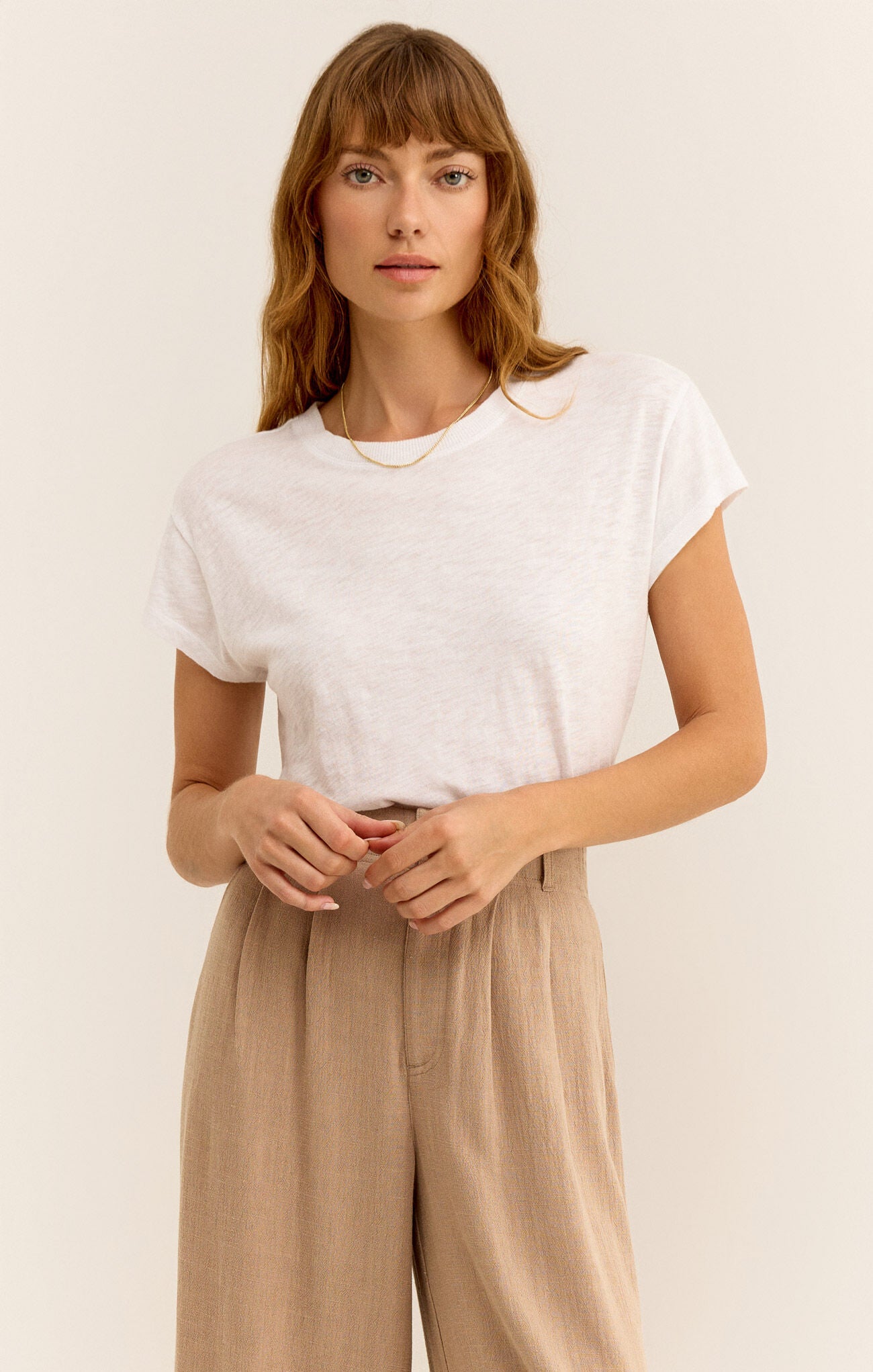 Modern Slub Tee White