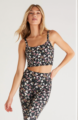 Pure Floral Cropped Bra Tank