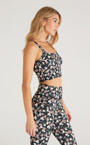 Pure Floral Cropped Bra Tank