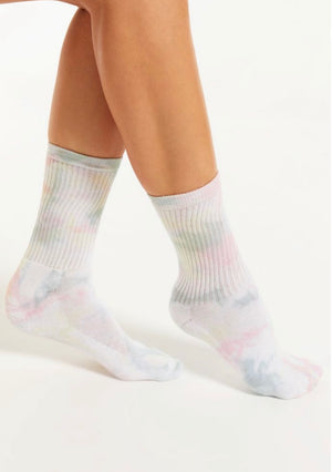 Z SUPPLY Multicolor tie dye socks